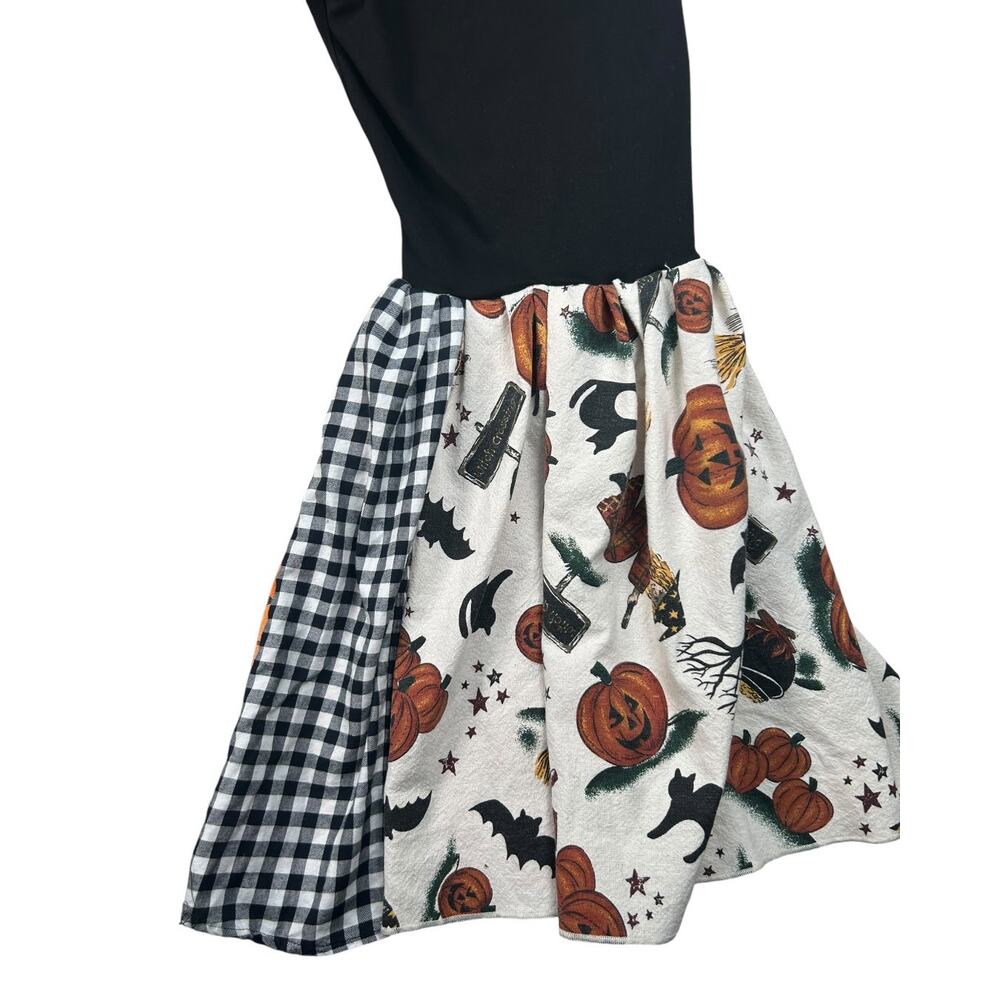 One-of-a-kind Judy Blue Halloween upcycled bell bottom jeans in women’s size 14 - Picture 9 of 12